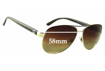 Gucci GG4239/S Replacement Lenses 58mm wide 