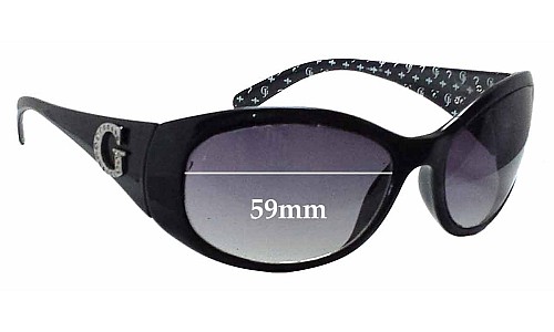 Sunglass Fix Replacement Lenses for Guess GU6389 - 59mm Wide 