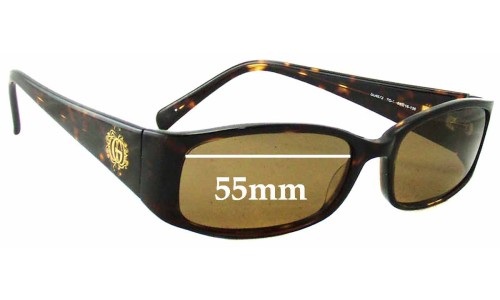 Sunglass Fix Replacement Lenses for Guess GU6572 - 55mm Wide 