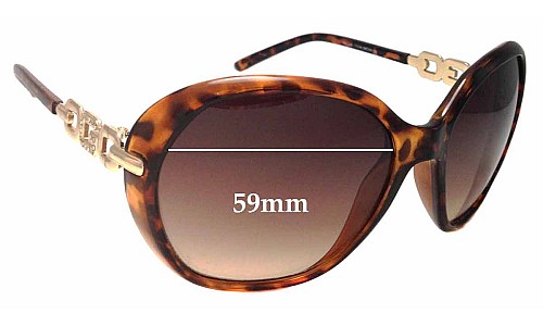 Sunglass Fix Replacement Lenses for Guess GU7290 - 59mm Wide 