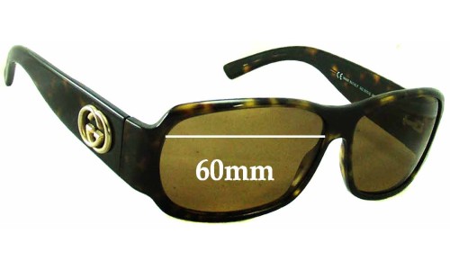 Sunglass Fix Replacement Lenses for Gucci GG2935/S - 60mm Wide 
