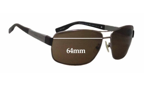 Sunglass Fix Replacement Lenses for Hugo Boss 0521/S - 64mm Wide 