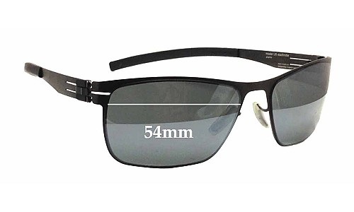 Sunglass Fix Replacement Lenses for IC! Berlin Stadmitte - 54mm Wide 