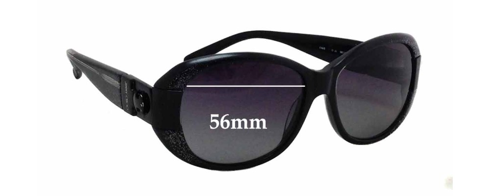 Sunglass Fix Replacement Lenses for Jimmy Choo Kai/S - 56mm Wide