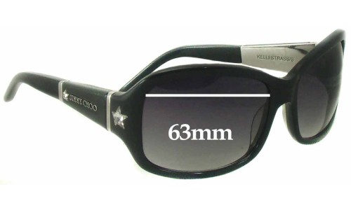 Sunglass Fix Replacement Lenses for Jimmy Choo Kelli Strass/S - 63mm Wide 