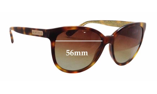 Sunglass Fix Replacement Lenses for Jimmy Choo Lucia/S - 56mm Wide 