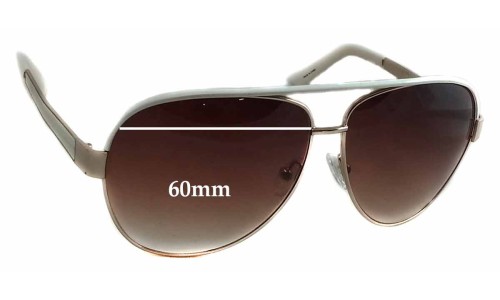Sunglass Fix Replacement Lenses for Juicy Couture Regal/S - 60mm Wide 