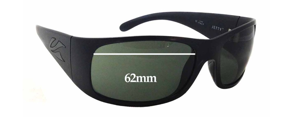Kaenon Jetty Replacement Sunglass Lenses - 62mm wide x 42mm tall