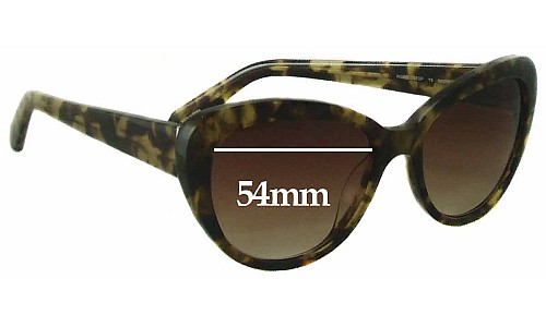Sunglass Fix Replacement Lenses for Kate Spade Inga/S - 54mm Wide 
