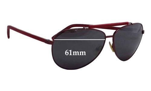 Sunglass Fix Replacement Lenses for Lacoste L123S - 61mm Wide 