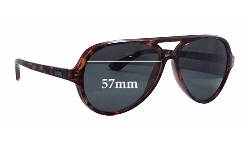 Sunglass Fix Replacement Lenses for Local Supply Airport - 57mm Wide 