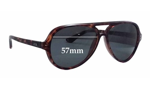 Sunglass Fix Ersatzgläser für Local Supply Airport - 57mm Wide Sunglass Fix Ersatzgläser für Local Supply Airport - 57mm Wide