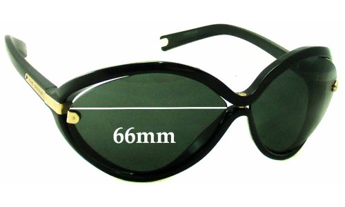 Sunglass Fix Replacement Lenses for Louis Vuitton  Daphne Z 0417W - 66mm Wide 