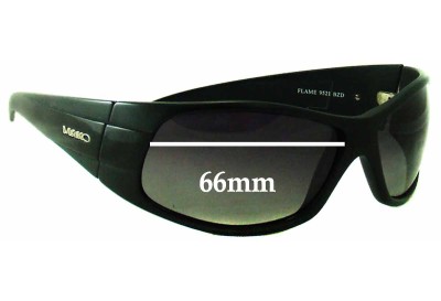 Mako Flame 9521 Replacement Lenses 66mm wide 