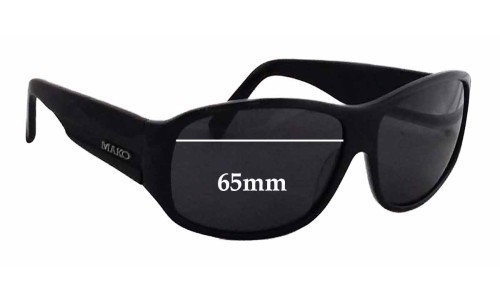 Sunglass Fix Replacement Lenses for Mako Unknown Model - 65mm Wide 