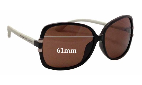 Sunglass Fix Replacement Lenses for Marc by Marc Jacobs MMJ 236/F/S - 61mm Wide 