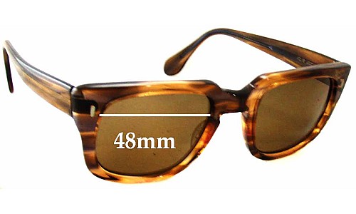 Sunglass Fix Replacement Lenses for Martin Wells Nero - 48mm Wide 