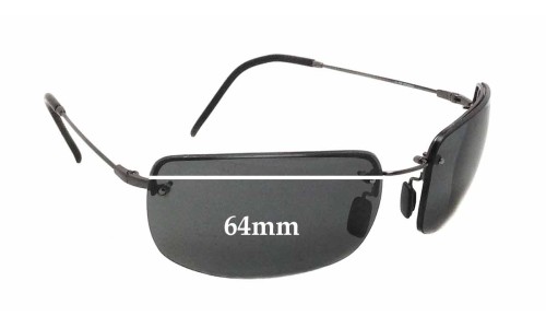 Sunglass Fix Ersatzgläser für Maui Jim MJ351 Moana - 64mm Wide 