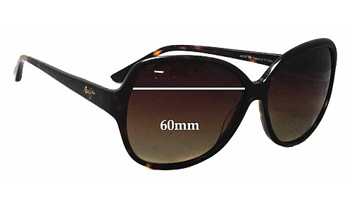 Sunglass Fix Replacement Lenses for Maui Jim MJ294 Maile - 60mm Wide 