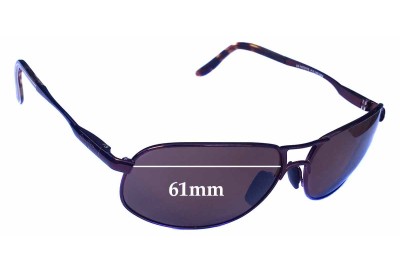 Maui Jim MJ205 Bayfront Replacement Sunglass Lenses - 61mm wide 