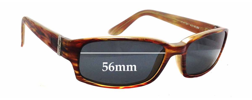 Sunglass Fix Replacement Lenses for Maui Jim MJ220 Atoll - 56mm Wide