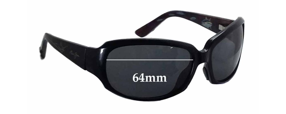 Sunglass Fix Replacement Lenses for Maui Jim MJ234 Yellow Fin - 64mm Wide