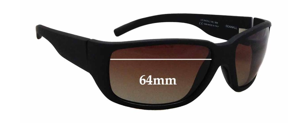 Sunglass Fix Replacement Lenses for Maui Jim MJ235 Seawall - 64mm Wide