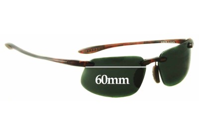 Maui Jim MJ409 Prescription Version Frames - non prescription Lens Replacement - 60mm Wide 