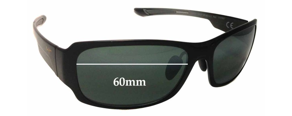 Sunglass Fix Replacement Lenses for Maui Jim MJ415 Bamboo Forest - 60mm Wide