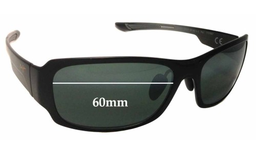Sunglass Fix Replacement Lenses for Maui Jim MJ415 Bamboo Forest - 60mm Wide 