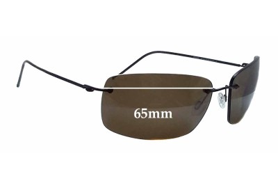 Maui Jim Frigate MJ716 Replacement Sunglass Lenses - 65mm wide  