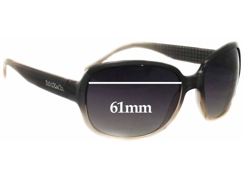Sunglass Fix Replacement Lenses for Max and CO Unknown Model - 61mm Wide Sunglass Fix Replacement Lenses for Max and CO Unknown Model - 61mm Wide