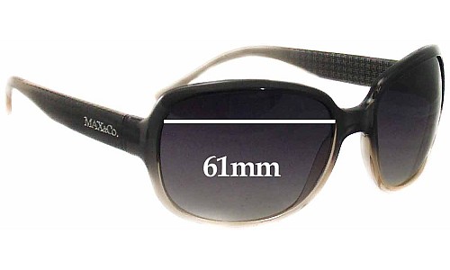 Sunglass Fix Replacement Lenses for Max and CO Unknown Model - 61mm Wide 
