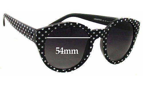 Sunglass Fix Replacement Lenses for Minkpink Paparazzi - 54mm Wide 