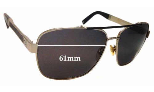 Sunglass Fix Replacement Lenses for Montblanc MB 463S - 61mm Wide 