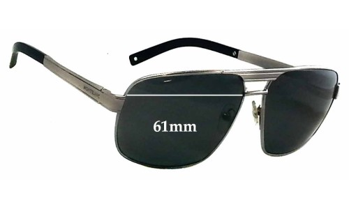 Sunglass Fix Replacement Lenses for Montblanc MB 322S - 61mm Wide 