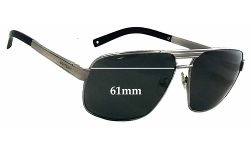 Sunglass Fix Verres de Remplacement pour Montblanc MB 322S - 61mm Wide 