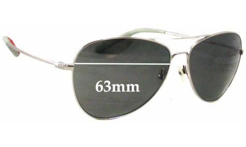 Sunglass Fix Replacement Lenses for Mosley Tribes MT2029-S - 63mm Wide 