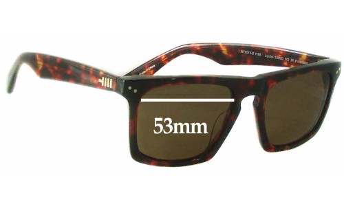 Sunglass Fix Replacement Lenses for Mosley Tribes Lyndel MT6013-S - 53mm Wide 