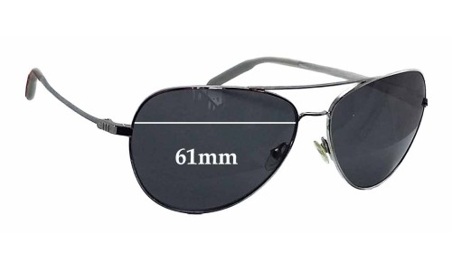 Sunglass Fix Replacement Lenses for Mosley Tribes Raynes - 61mm Wide 