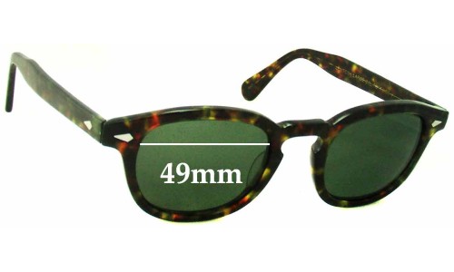 Moscot Lemtosh Large Replacement Sunglass Lenses - 49mm wide 