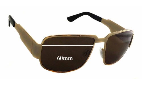 Sunglass Fix Replacement Lenses for Neostyle Nautic 822 - 60mm Wide 