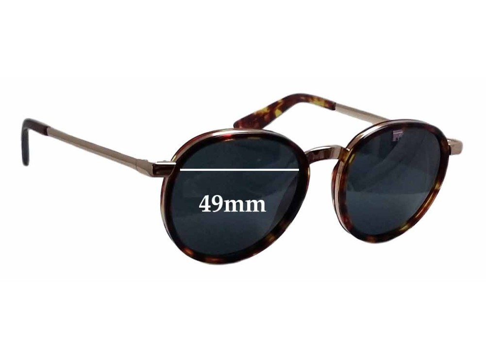 Sunglass Fix Lentes de Repuesto para Nick Campbell Malcolm - 49mm Wide Sunglass Fix Lentes de Repuesto para Nick Campbell Malcolm - 49mm Wide