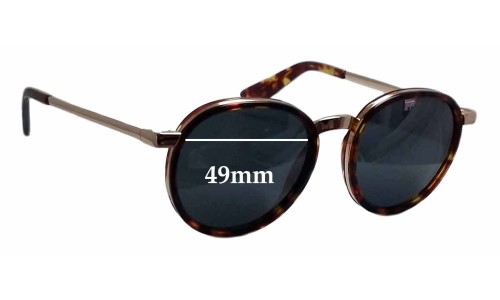 Sunglass Fix Lentes de Repuesto para Nick Campbell Malcolm - 49mm Wide Sunglass Fix Lentes de Repuesto para Nick Campbell Malcolm - 49mm Wide