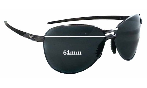 Sunglass Fix Replacement Lenses for Nike EV0314 Curfew - 64mm Wide 