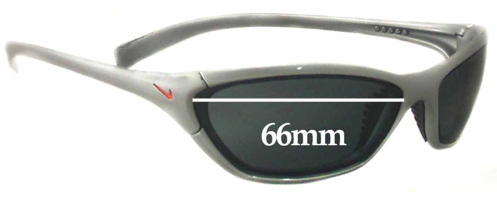 Sunglass Fix Replacement Lenses for Nike EV0011 Interchange Square - 66mm Wide