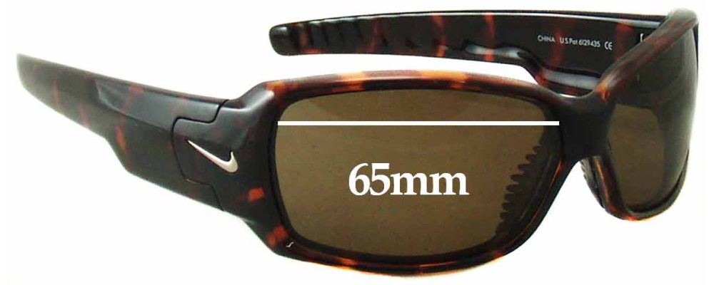 Sunglass Fix Replacement Lenses for Nike EV0302 Nix - 65mm Wide