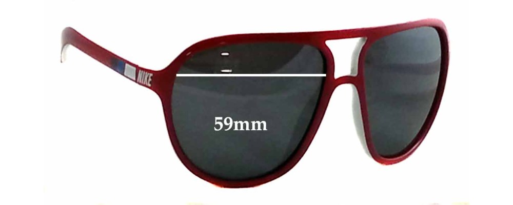 Sunglass Fix Replacement Lenses for Nike EV0597 Vintage 72 - 59mm Wide