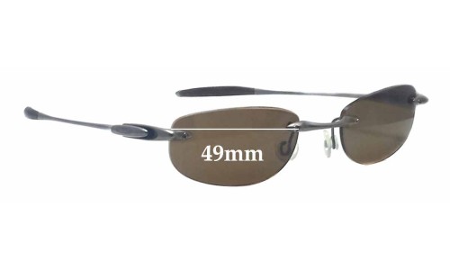 Sunglass Fix Verres de Remplacement pour Oakley Rimless - 49mm Wide 
