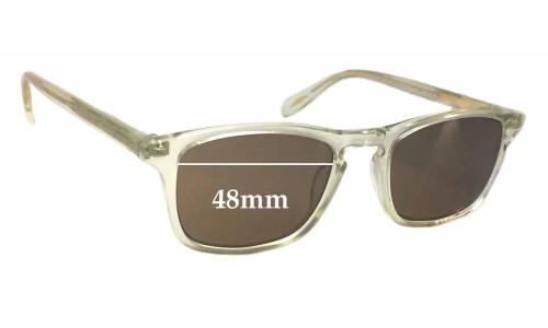 Sunglass Fix Replacement Lenses for Oliver Peoples Larrabee OV5005 - 48mm Wide 